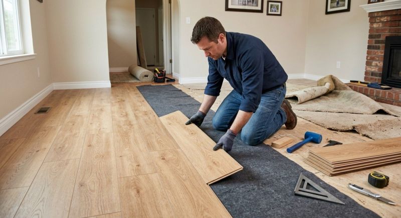 Laminate Floor Remodeling in Montgomery County, MD