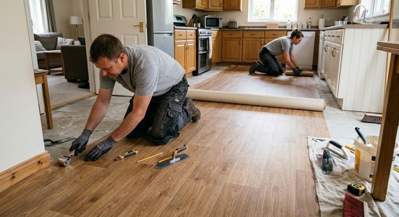 Linoleum Floor Installation in Montgomery County, MD