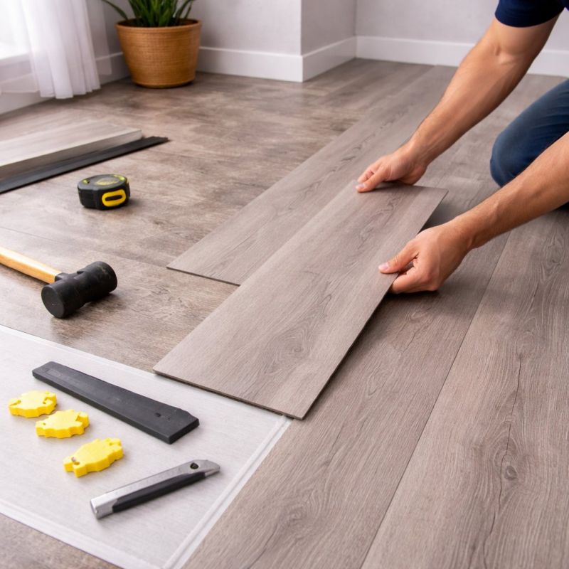 Luxury Vinyl Tile Installation in Reston, VA