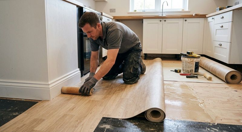 Sheet Linoleum Installation in Crofton, MD